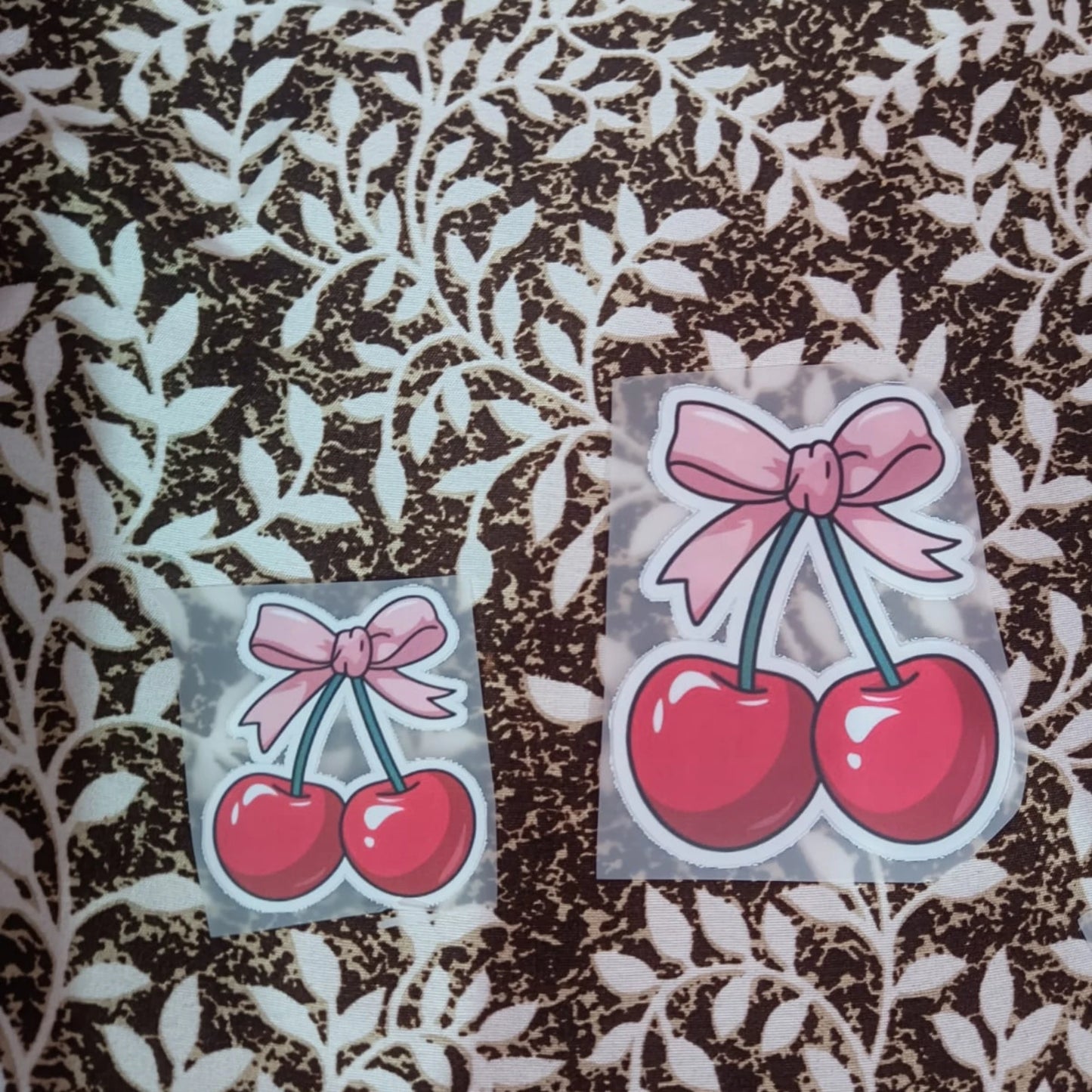 Cherry Bow | Iron-On-Patch | Fabstik