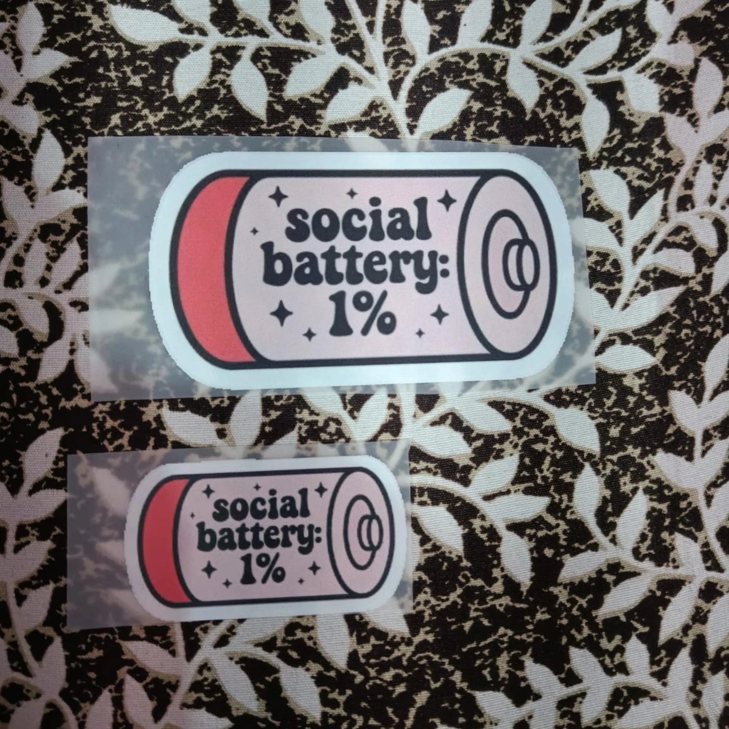Social Battery | Iron-On-Patch | Fabstik