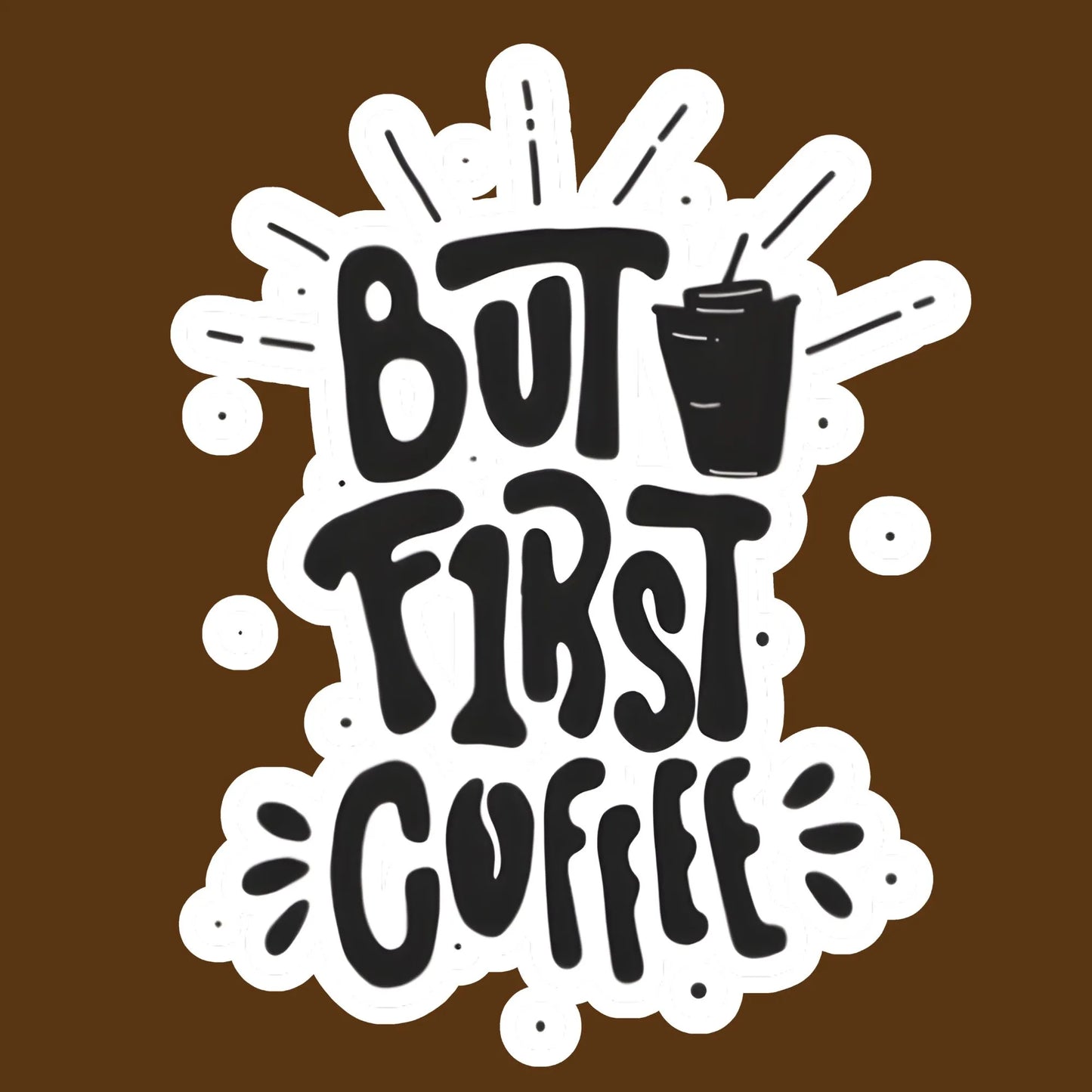But First Coffee | Coffee Lovers Iron-On Patch |Fabstik