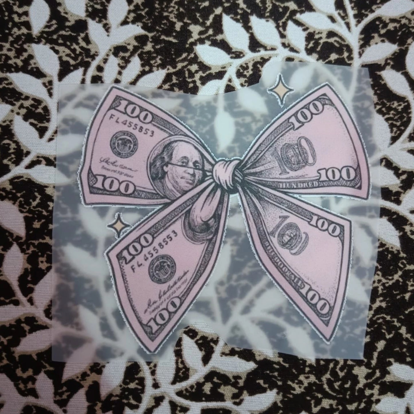 Money Bow | Iron-On-Patch | Fabstik