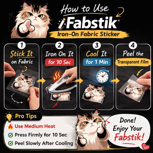 Yes You | Cat Iron-On Patch | Fabstik