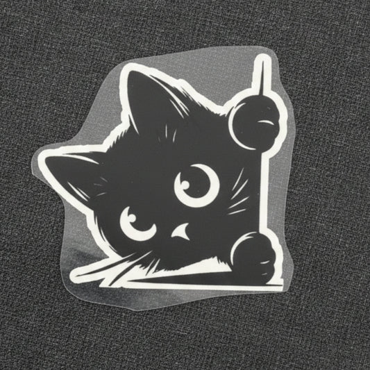 Peeking Kitten | Cat Iron-On Patch | Fabstik