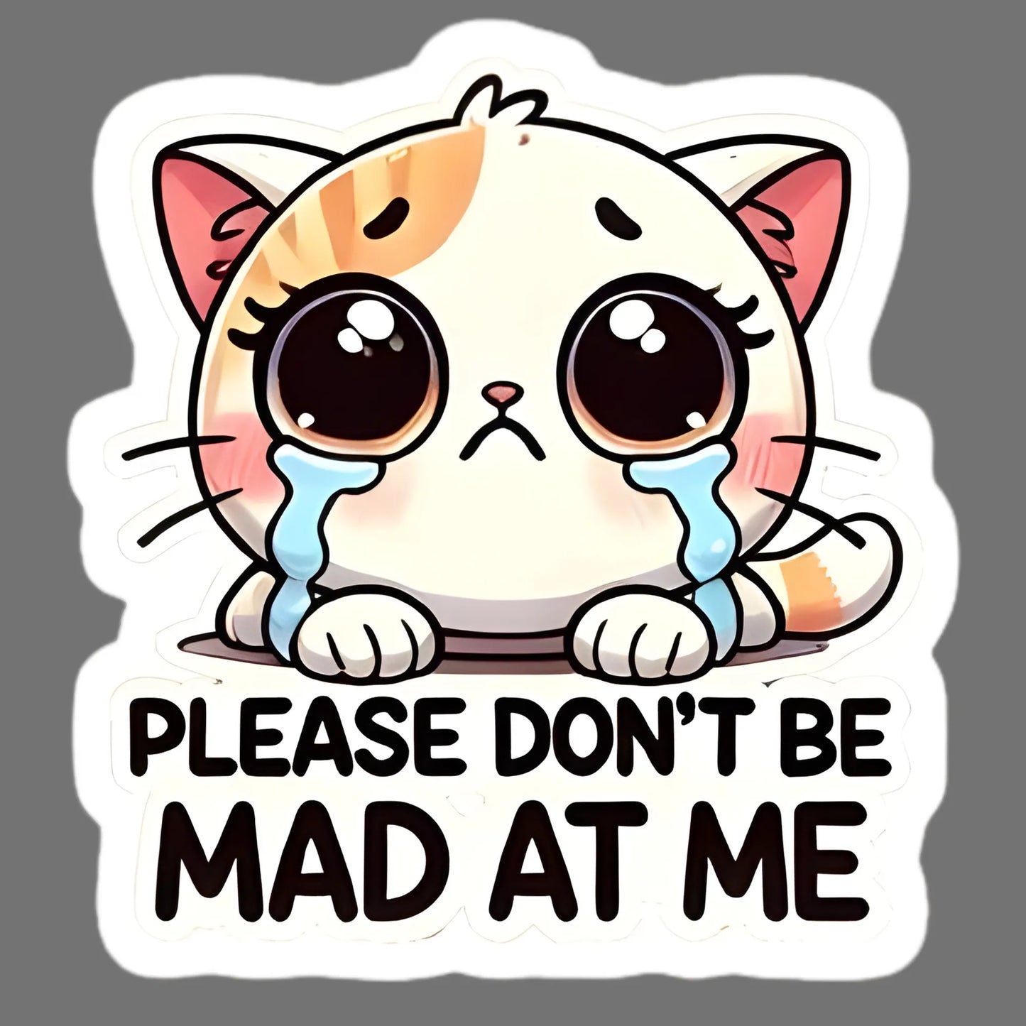 Playful Cartoon Cat | Cat Iron-On Patch |Fabstik