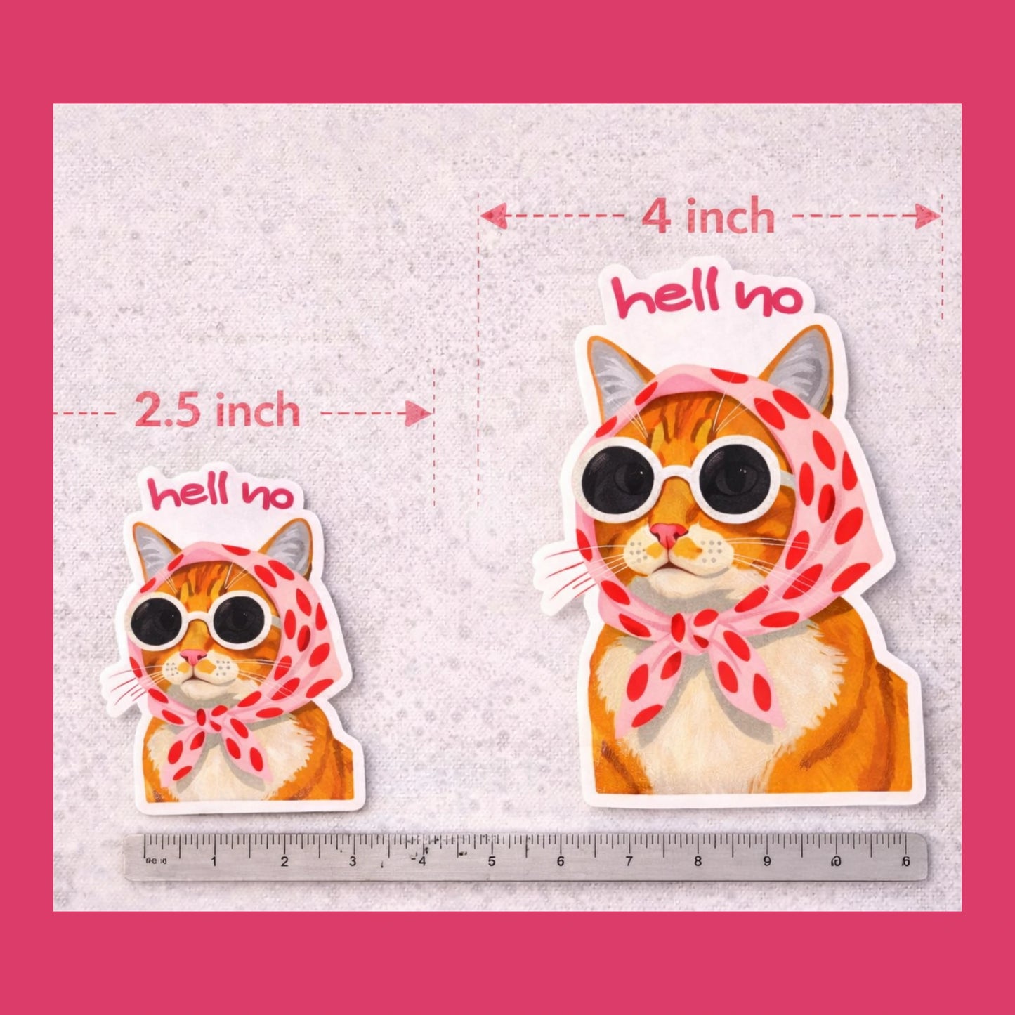 Hell No | Cat Iron-On Patch | Fabstik