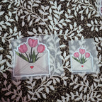 Tulip Love Letter | Iron-On-Patch | Fabstik