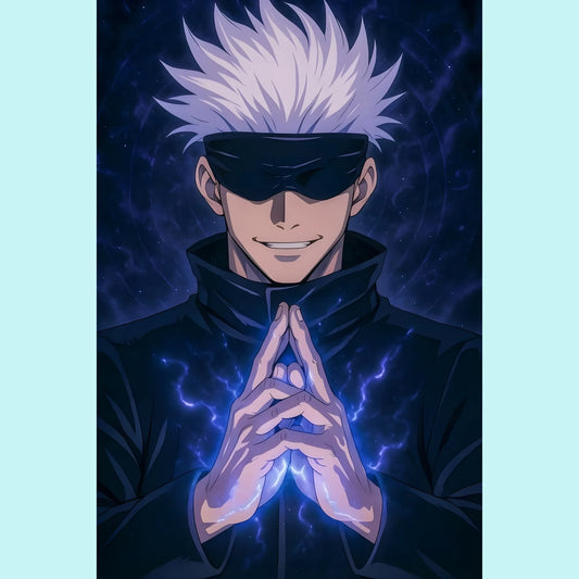 Limitless Sorcerer | Jujutsu Kaisen Iron-On Patch |Fabstik