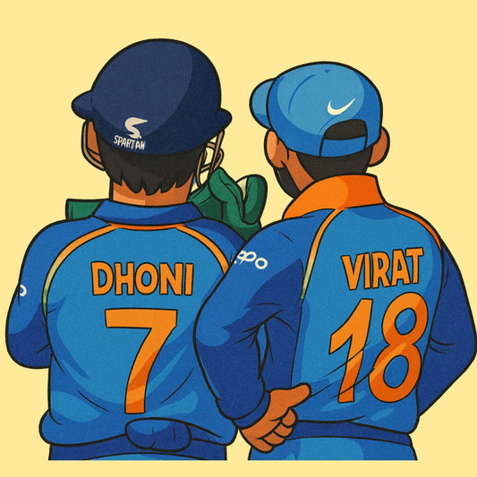 Cricket Legends Duo | Cricket Iron-On Patch |Fabstik