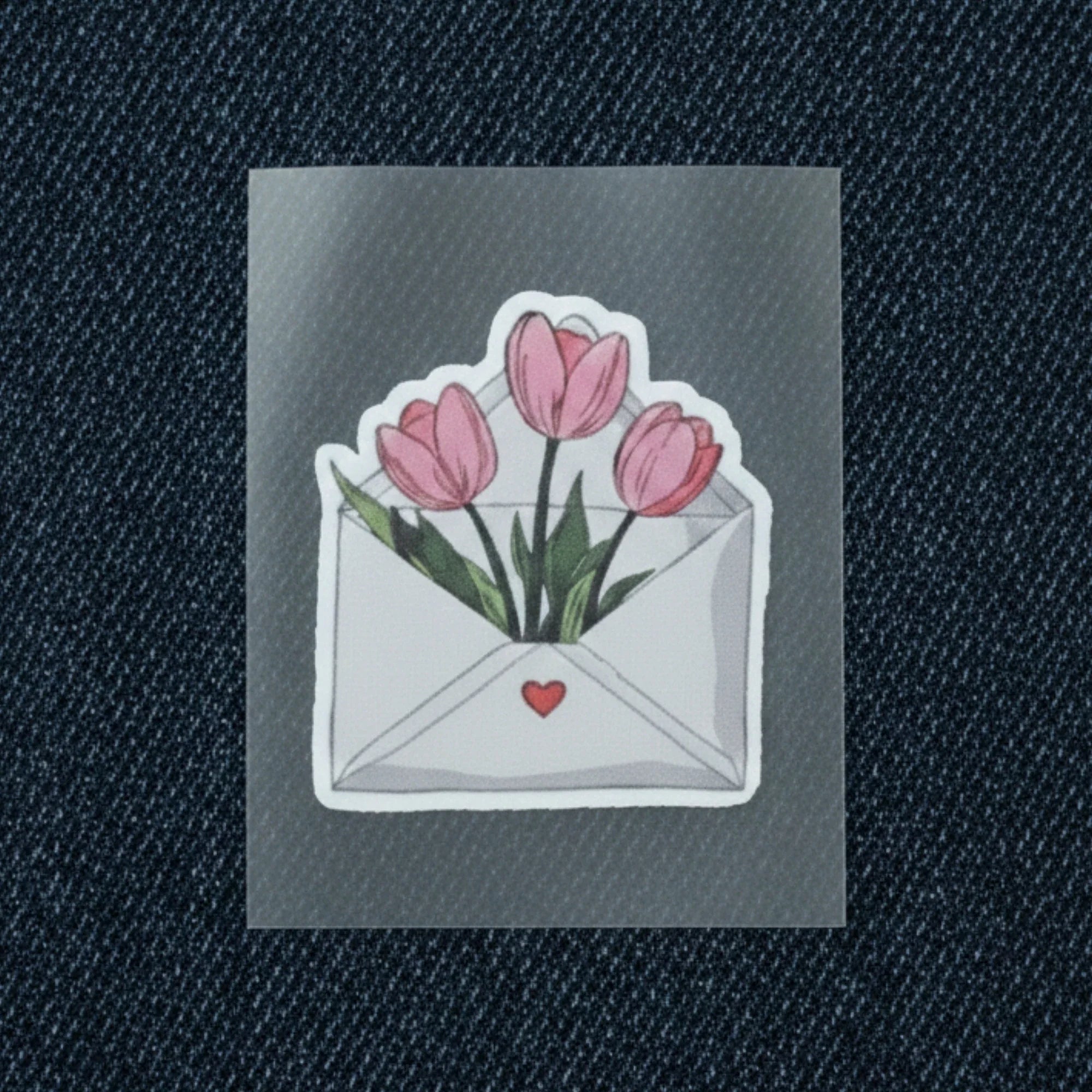 Tulip Love Letter | Iron-On-Patch | Fabstik