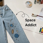 Space Addict Fabstik – Iron-On Fabric Sticker (7 Inch)