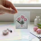 Tulip Love Letter | Iron-On-Patch | Fabstik