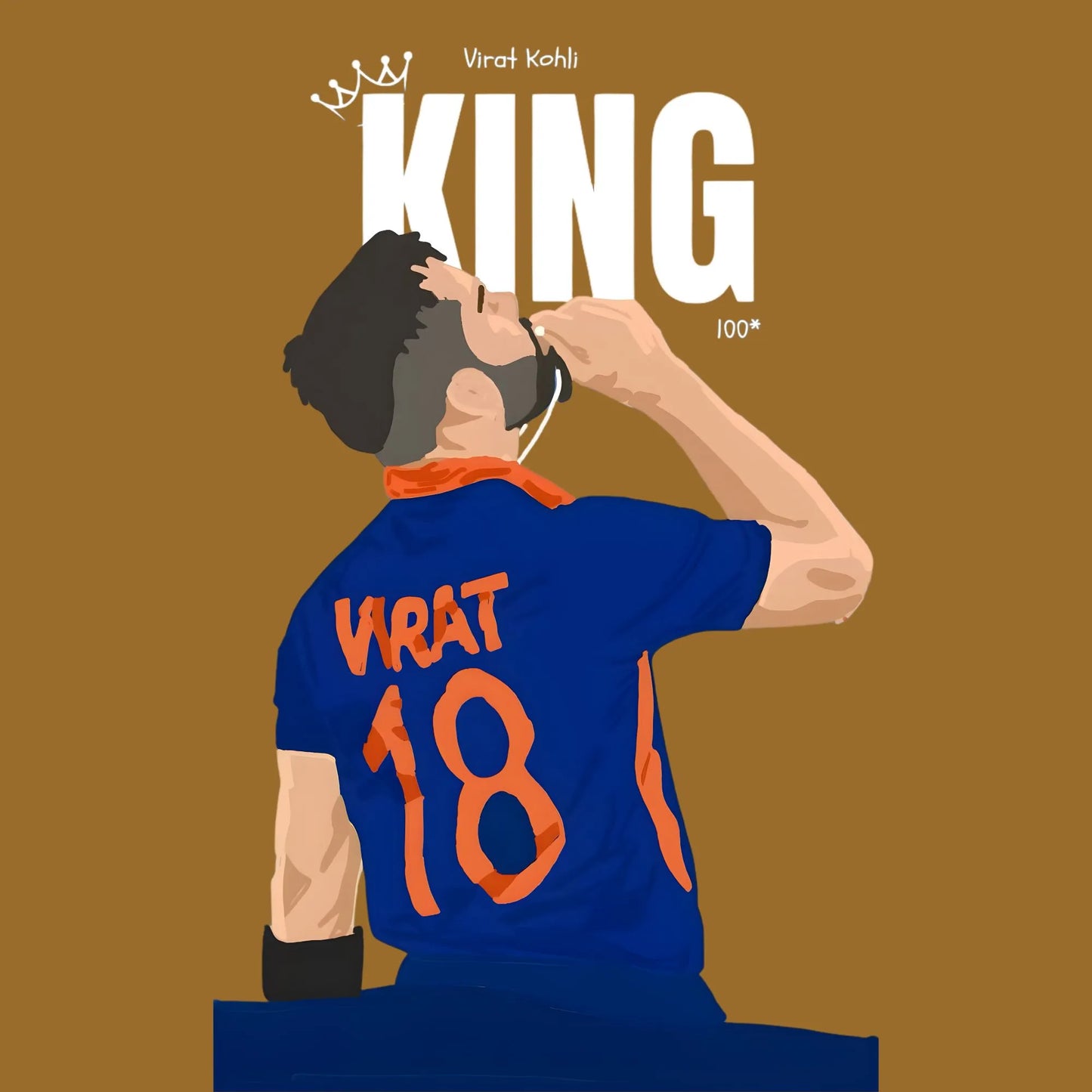 Century King | Cricket Iron-On Patch |Fabstik