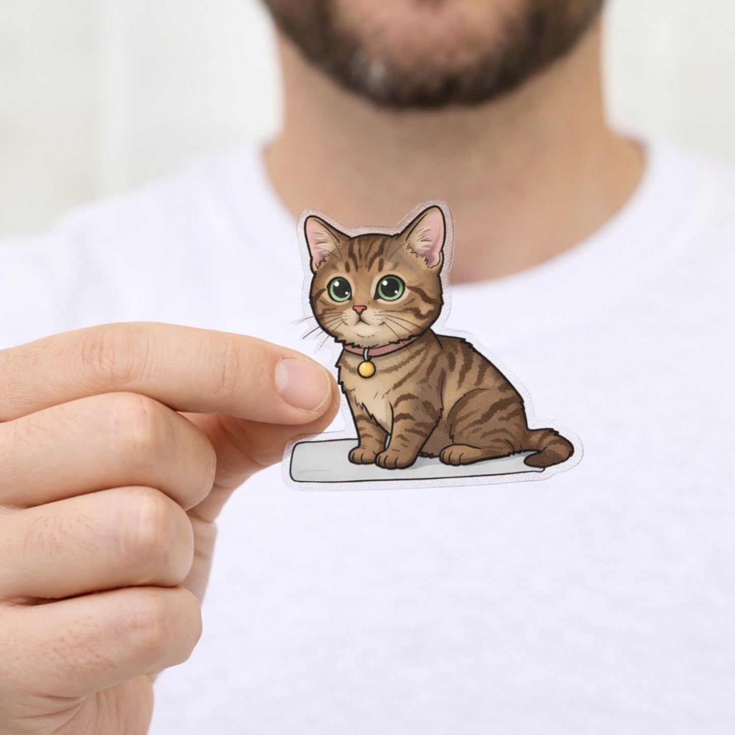 Sweet Kitten | Cute Cat Iron-On Patch | Fabstik