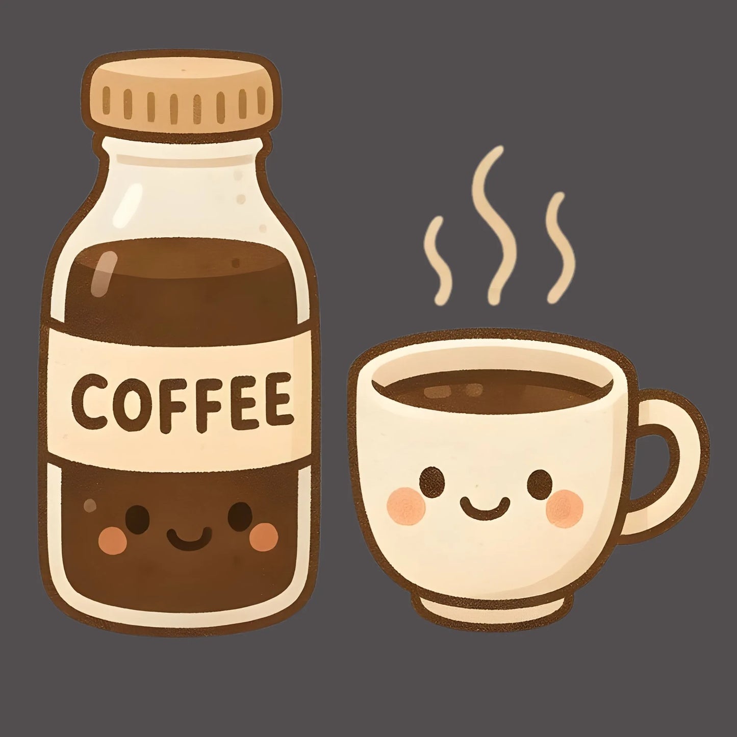 Coffee Buddies | Coffee Lovers Iron-On Patch |Fabstik