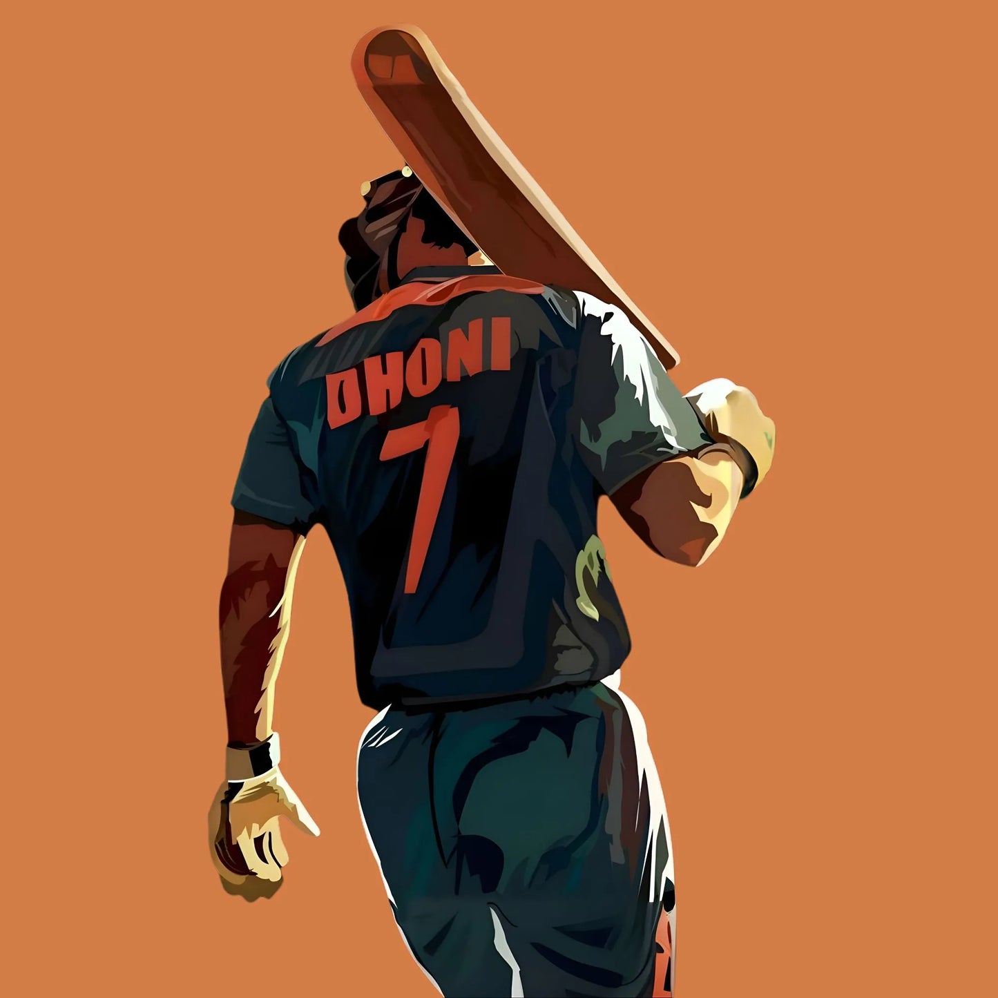 Finisher Stance | Cricket Iron-On Patch |Fabstik