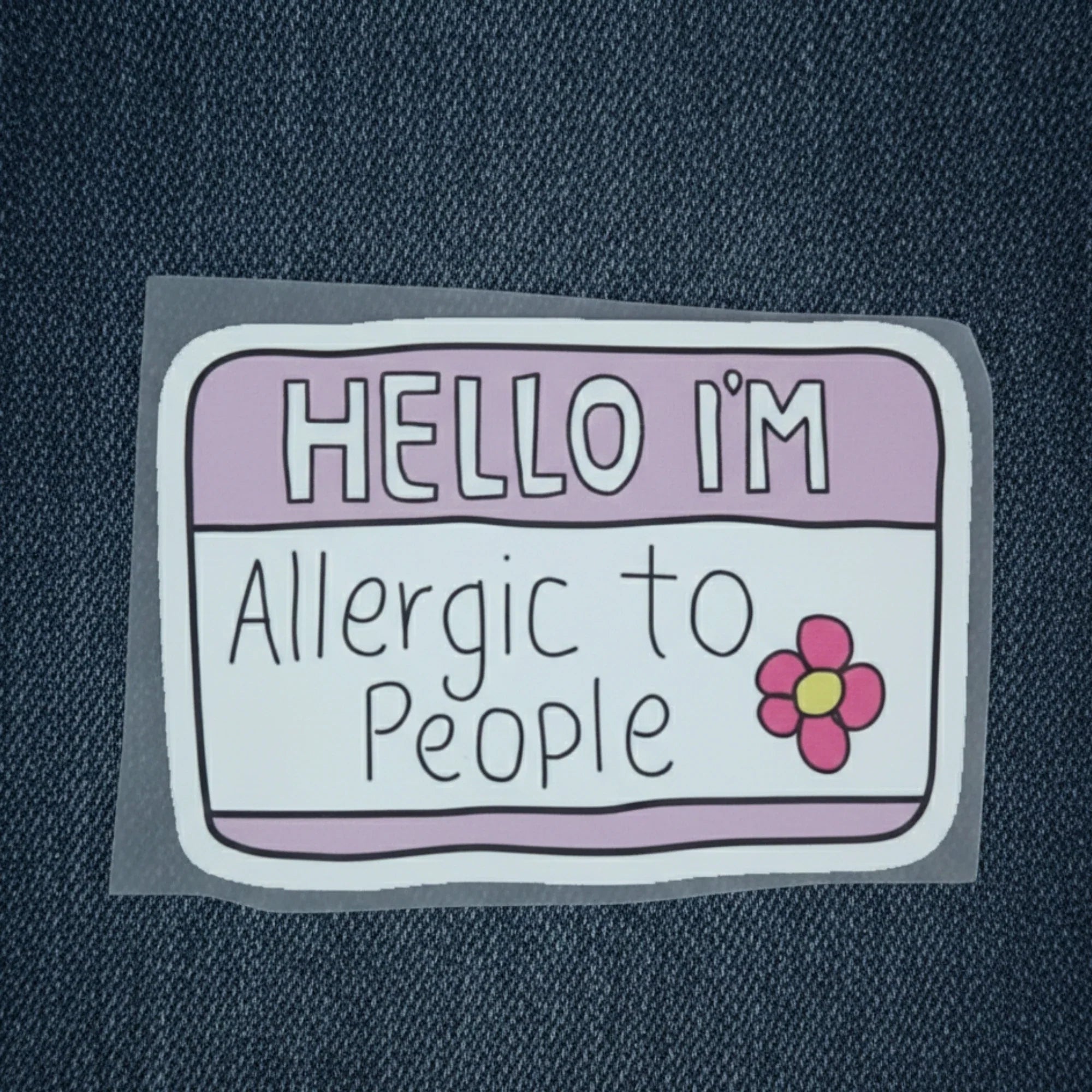Allergic to People | Iron-On-Patch | Fabstik