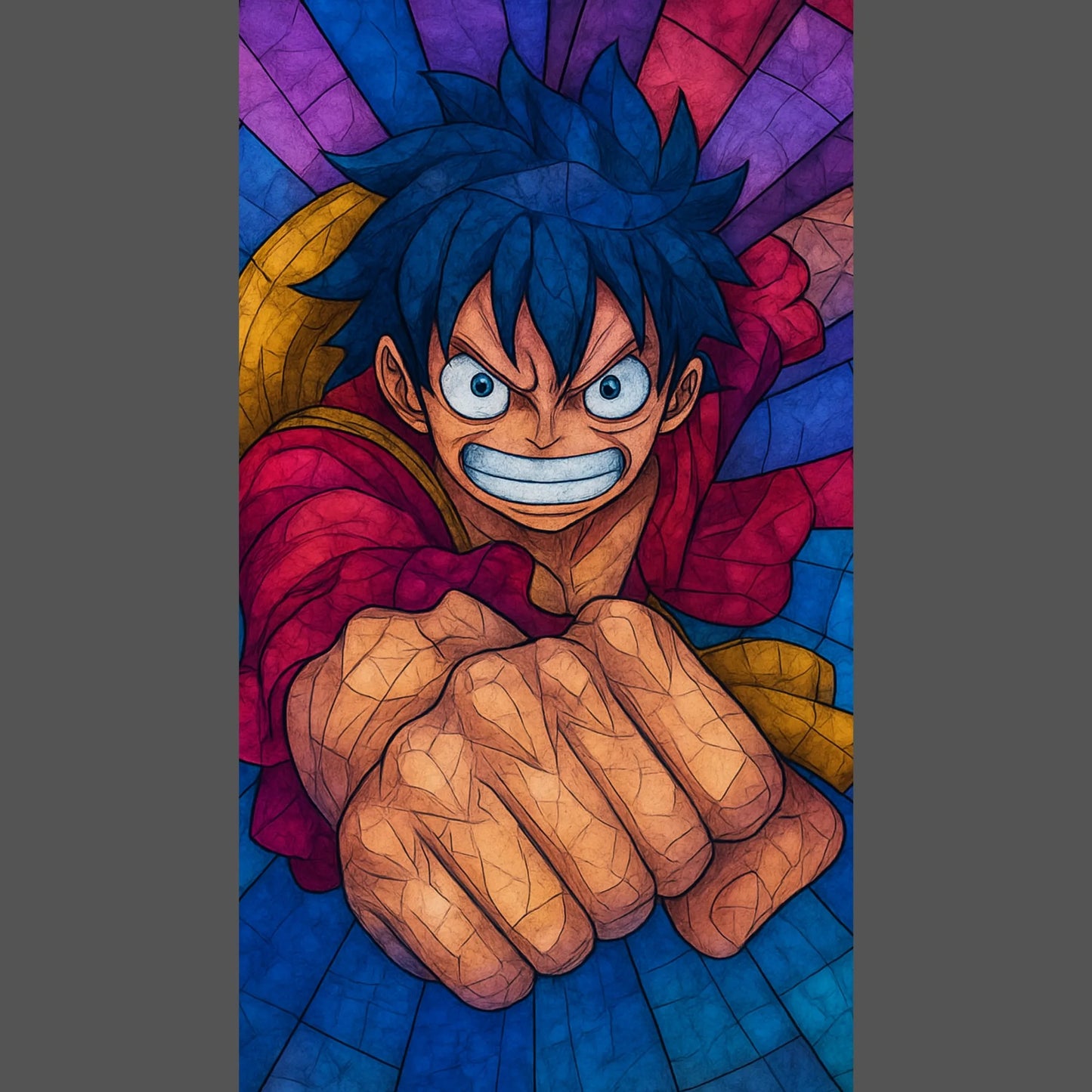 Rubber Fist Punch | One Piece Iron-On Patch |Fabstik