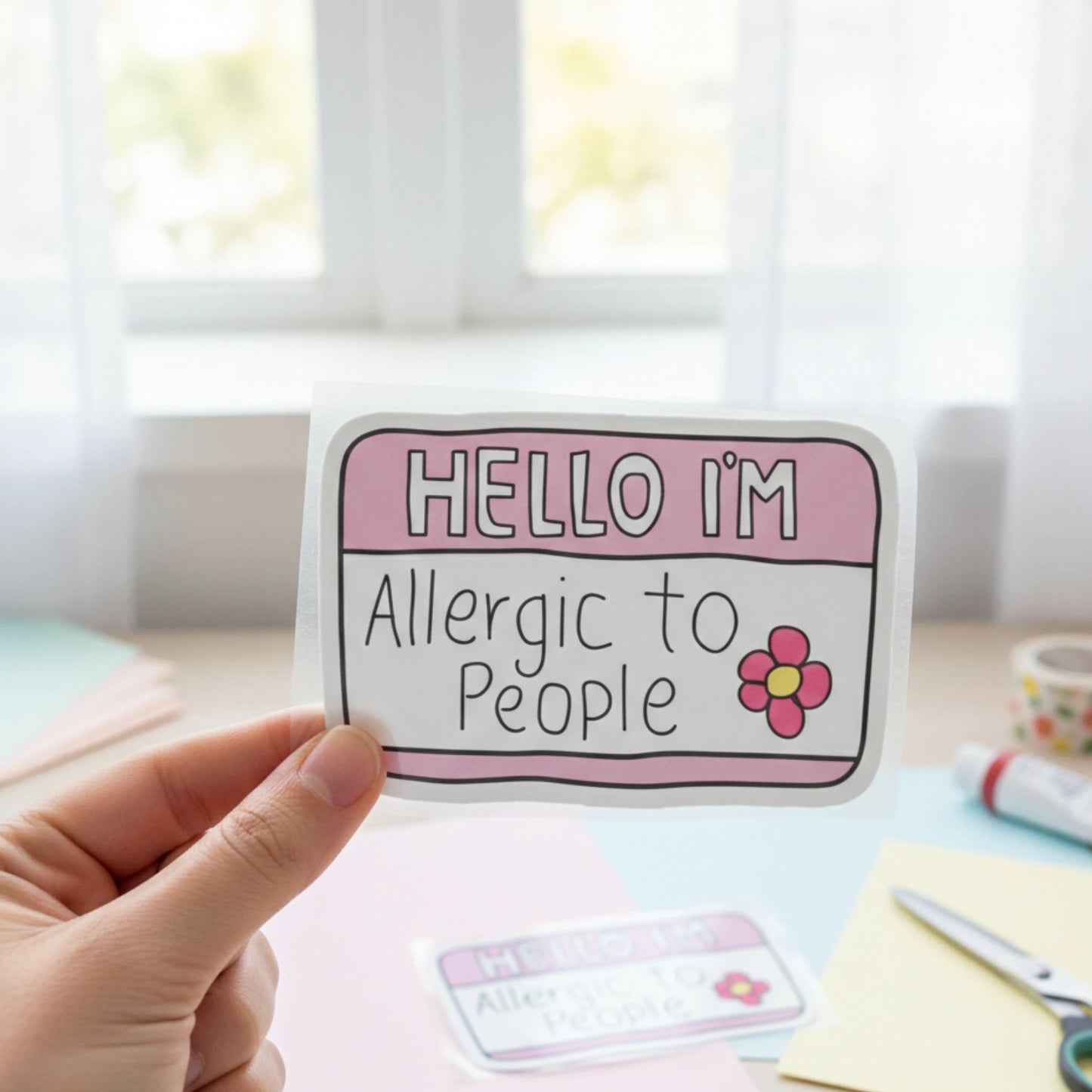 Allergic to People Fabstik