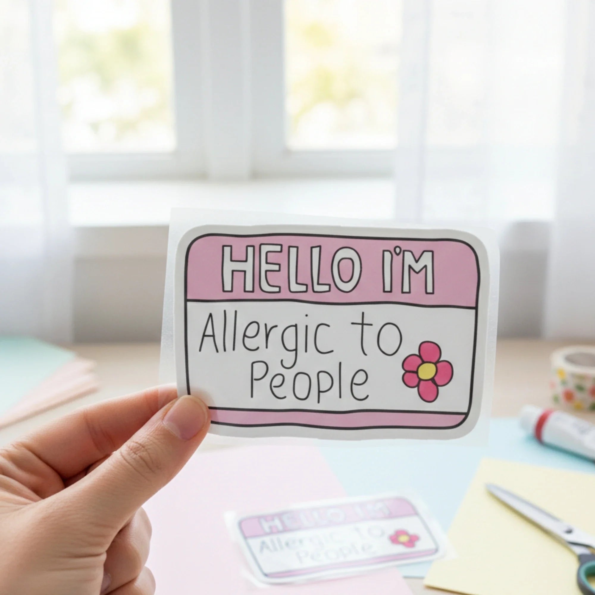 Allergic to People | Iron-On-Patch | Fabstik