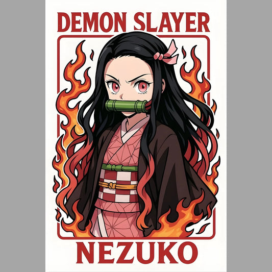 Flame Princess | Demon Slayer Iron-On Patch |Fabstik