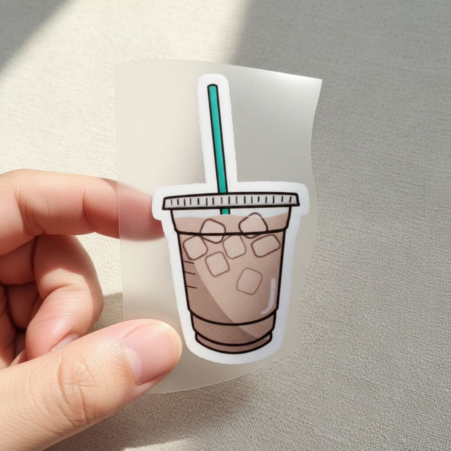 Iced Coffee | Coffee Lovers Iron-On Patch |Fabstik