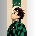 Checkered Slayer | Demon Slayer Iron-On Patch | Fabstik