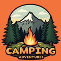 Camping Adventures | Travel & Adventure Iron-On Patch | Fabstik