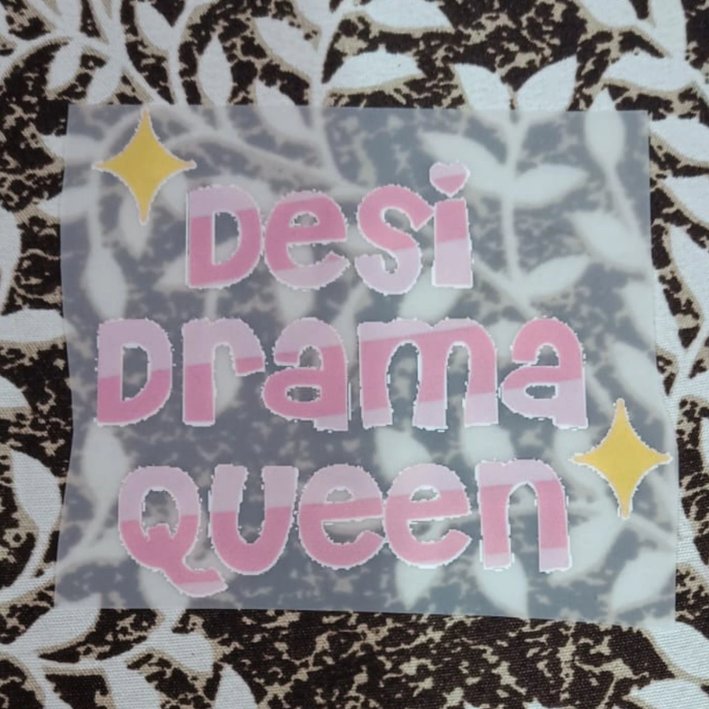 Desi Drama Queen | Iron-On-Patch | Fabstik