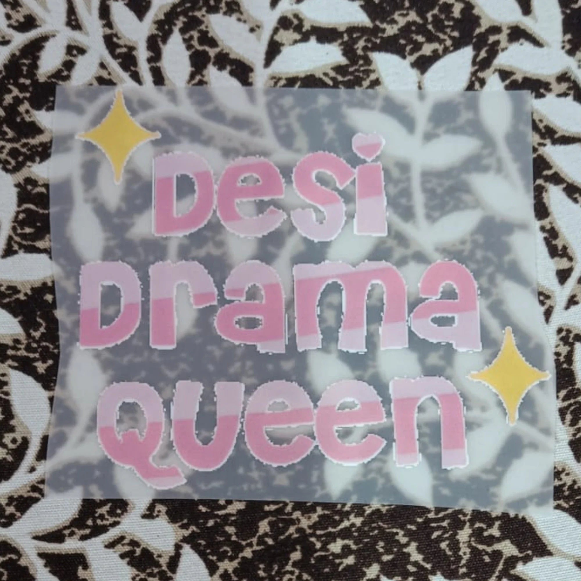 Desi Drama Queen | Iron-On-Patch | Fabstik