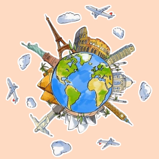 World Landmarks | Travel & Adventure Iron-On Patch |Fabstik