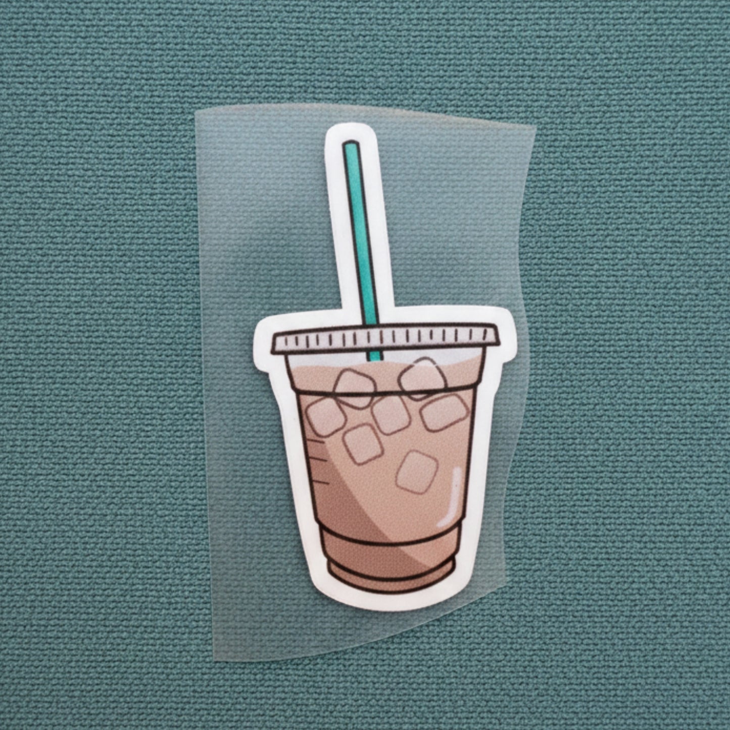 Iced Coffee | Coffee Lovers Iron-On Patch |Fabstik
