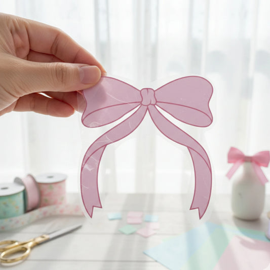 Pink Bow Fabstik
