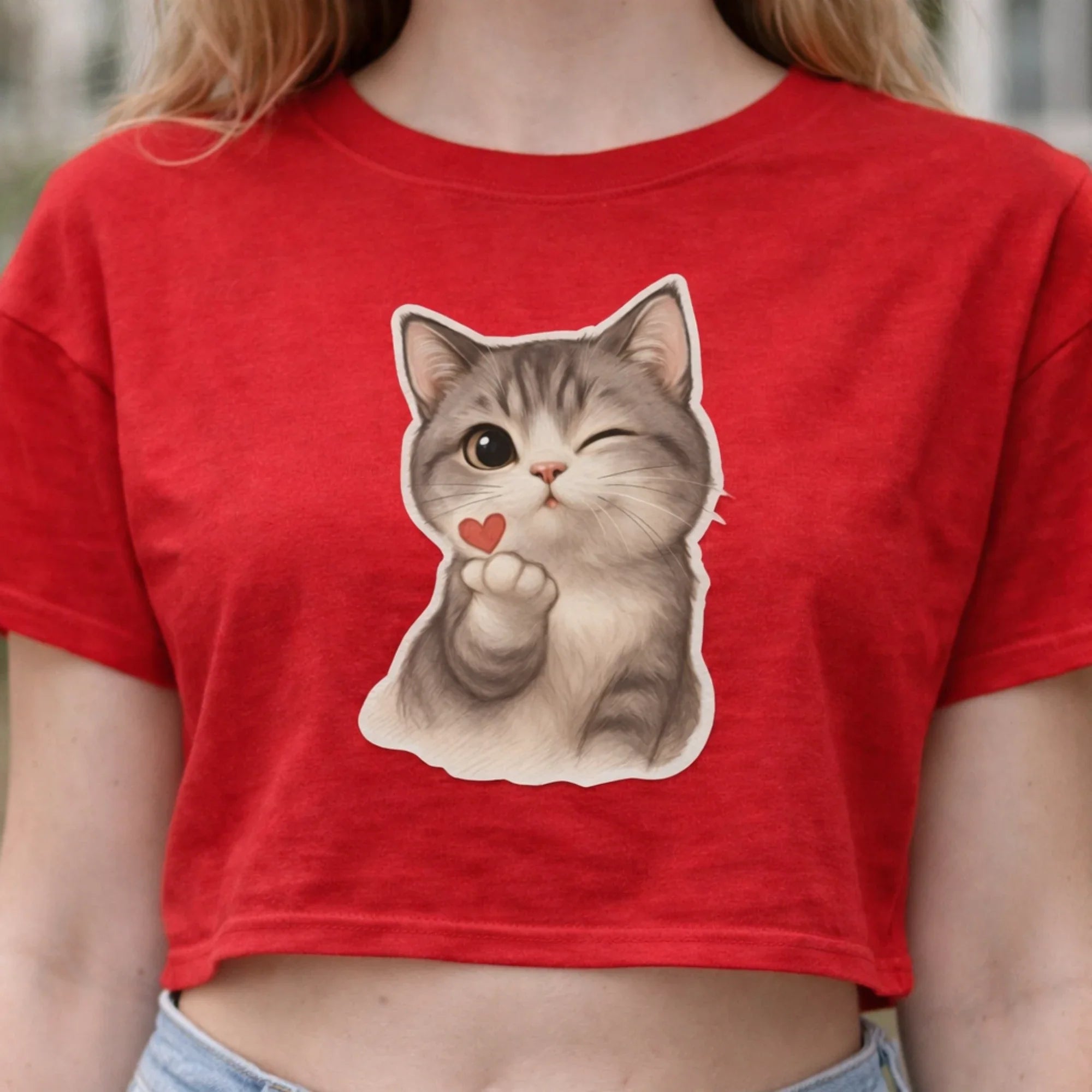 Wink | Cute Cat Iron-On Patch | Fabstik