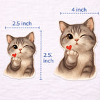 Wink | Cute Cat Iron-On Patch | Fabstik