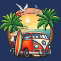 Beach Van Sunset | Travel & Adventure Iron-On Patch | Fabstik