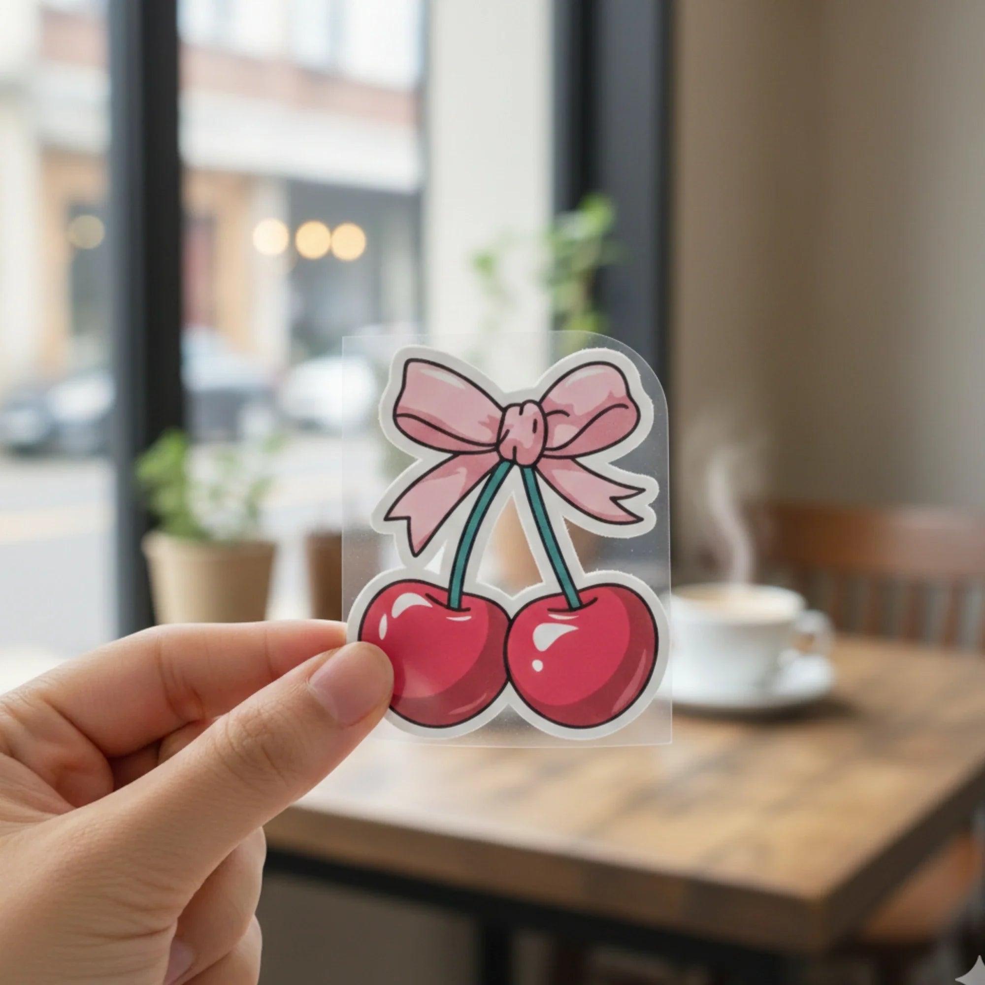 Cherry Bow | Iron-On-Patch | Fabstik
