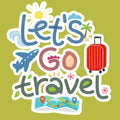 Let's Go Travel | Travel & Adventure Iron-On Patch | Fabstik