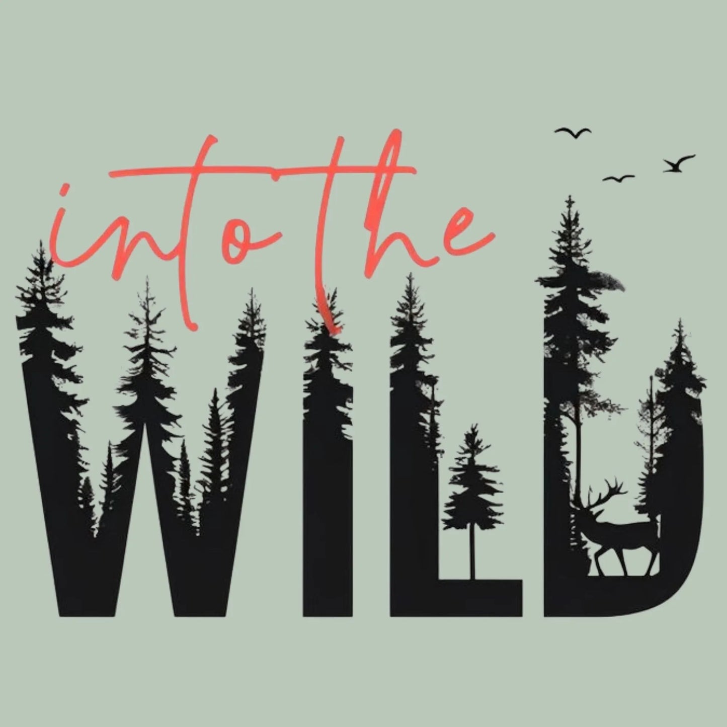 Into The Wild | Travel & Adventure Iron-On Patch |Fabstik