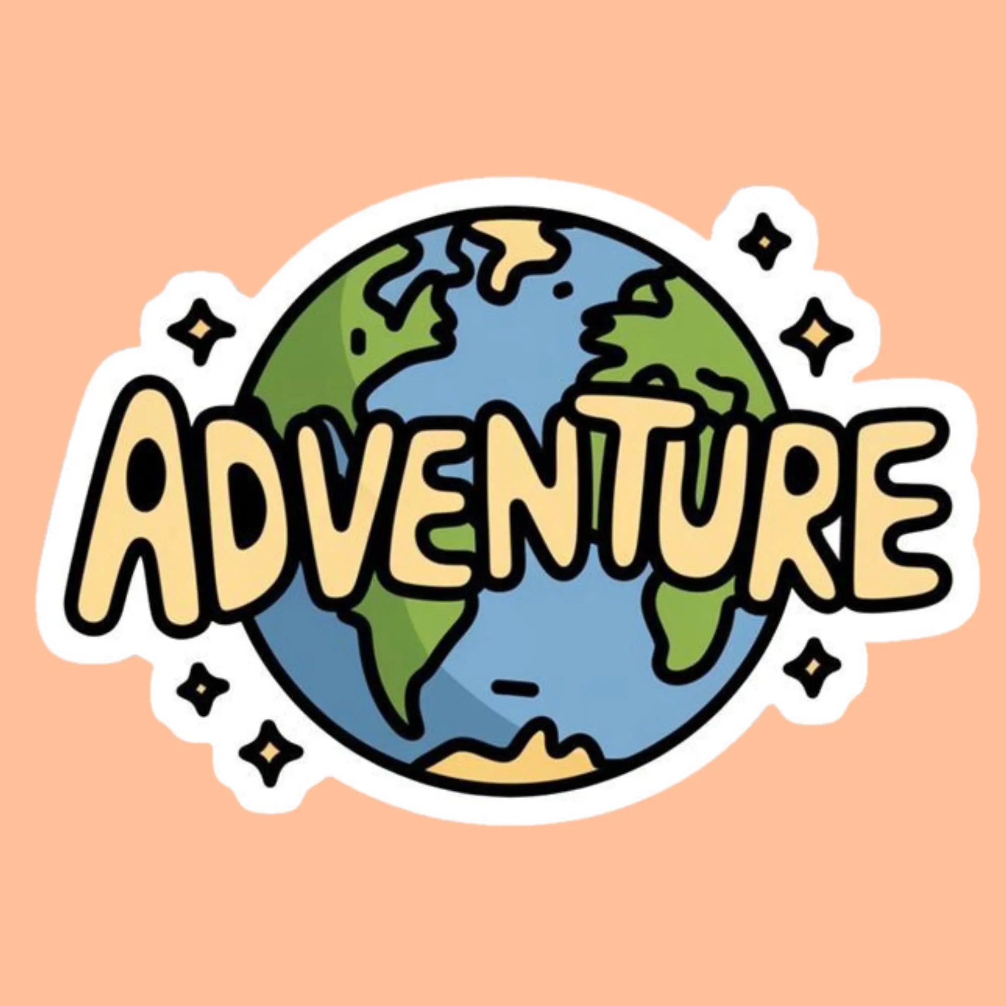 Adventure Globe | Travel & Adventure Iron-On Patch | Fabstik