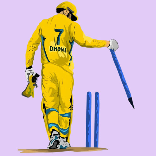 Captain Cool | Cricket Iron-On Patch |Fabstik