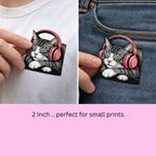 Relaxed Meow | Cat Iron-on patch | Fabstik Ministik