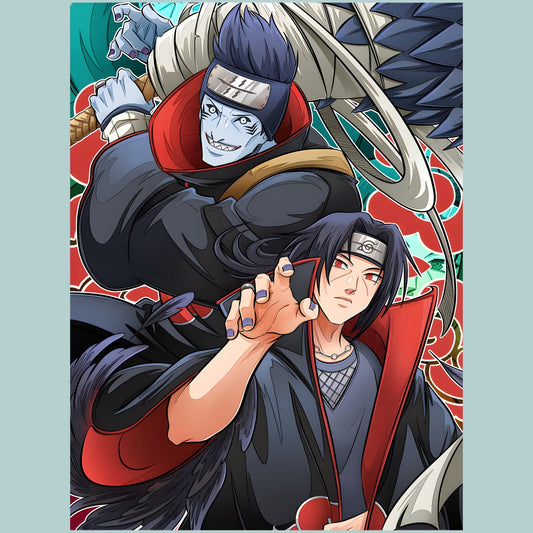 Akatsuki Shadow Duo | Naruto Iron-On Patch |Fabstik
