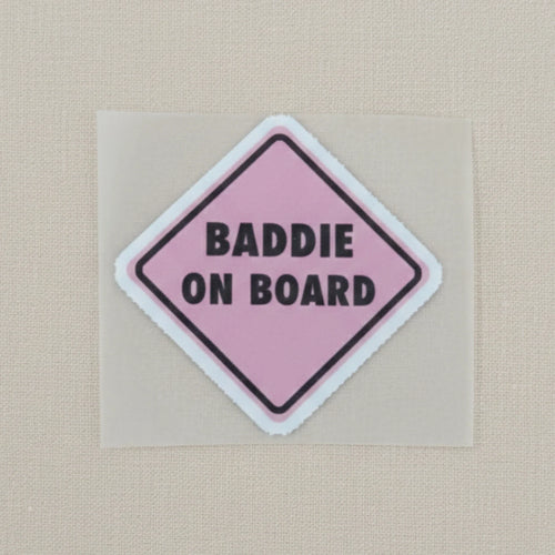Baddie On Board | Iron-On-Patch | Fabstik