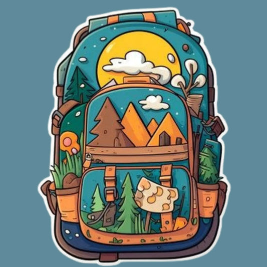 Adventure Backpack | Travel & Adventure Iron-On Patch |Fabstik