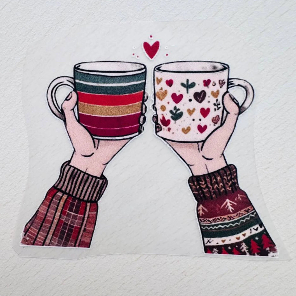 Coffee Cheers | Coffee Lovers Iron-On Patch | Fabstik