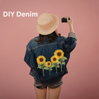 You are the Sunflower Fabstik – Iron-On Fabric Sticker Set (Mix Sizes)