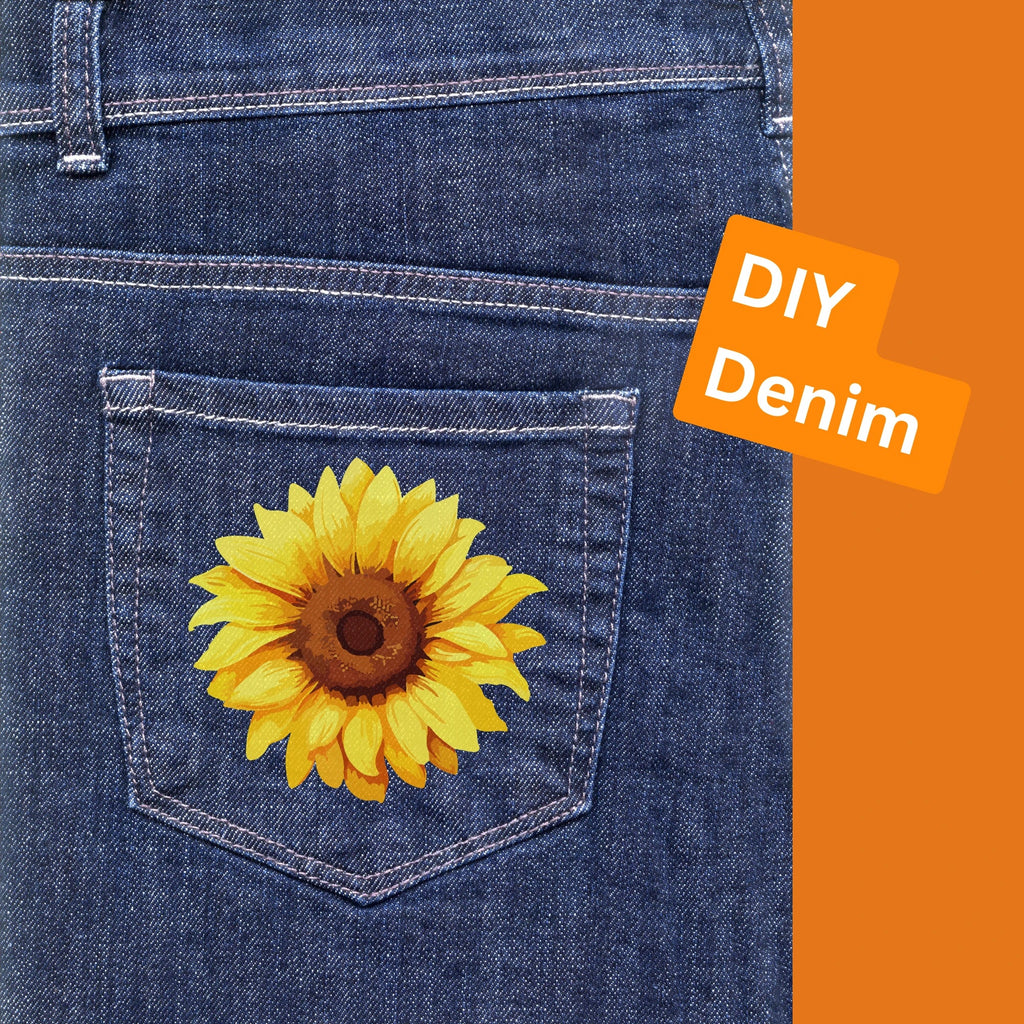 Boho Sunflower | Iron-On-Patch | Fabstik