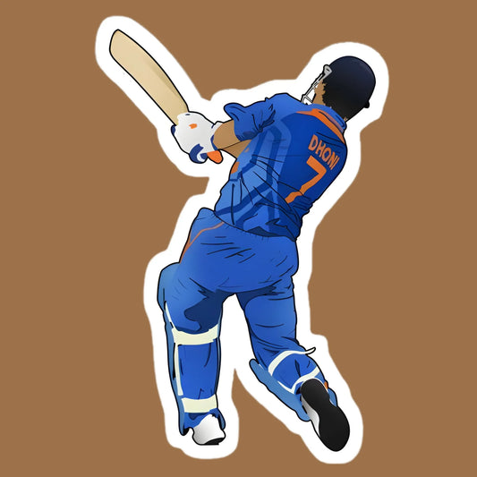 Helicopter Shot | Cricket Iron-On Patch |Fabstik