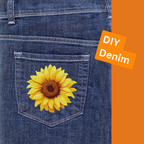 You are the Sunflower Fabstik – Iron-On Fabric Sticker Set (Mix Sizes)