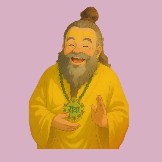 Radha Wisdom | Spiritual Iron-On Patch |Fabstik