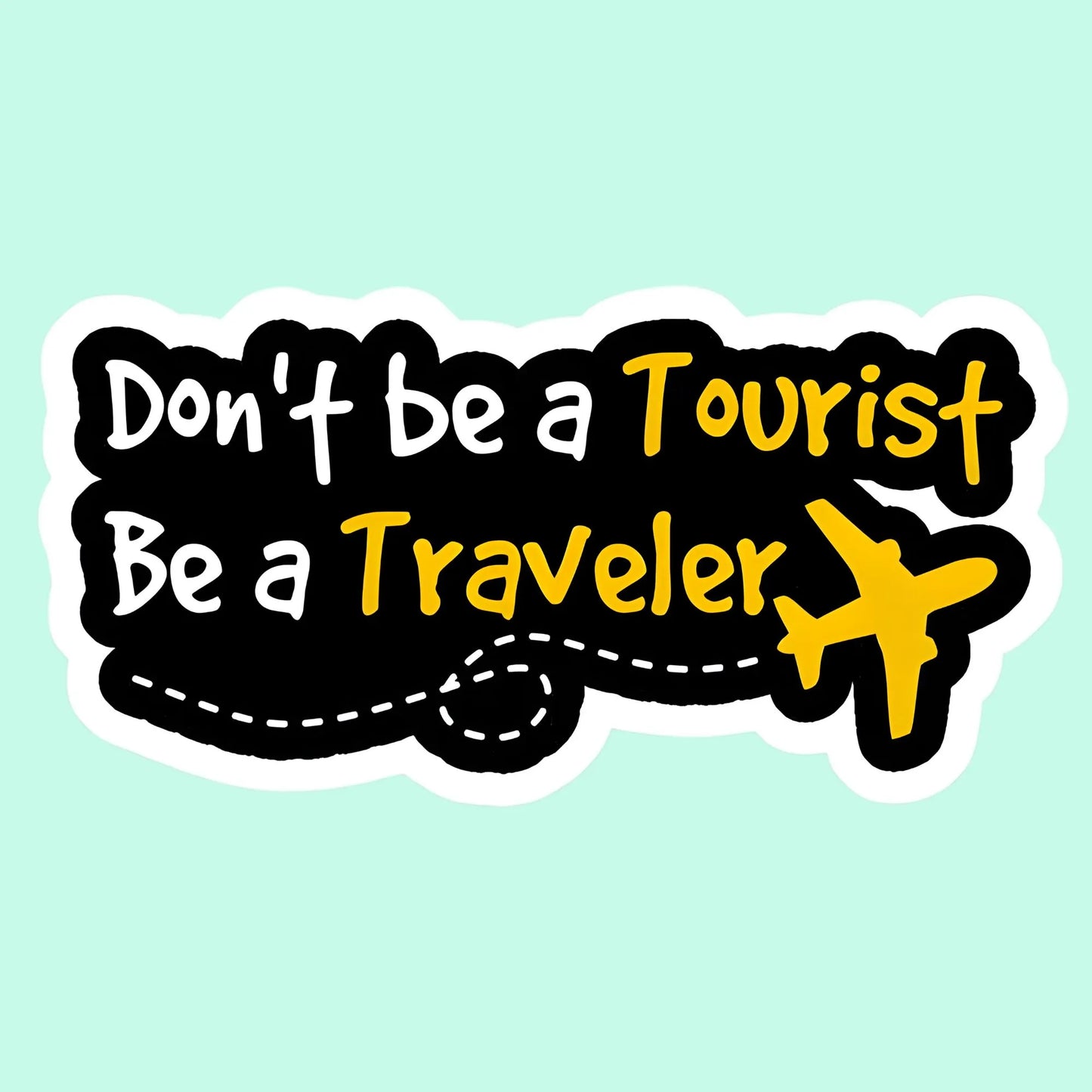 Be A Traveler | Travel & Adventure Iron-On Patch |Fabstik
